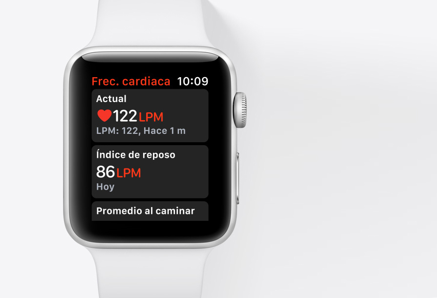 Apple Watch frecuencia cardiaca